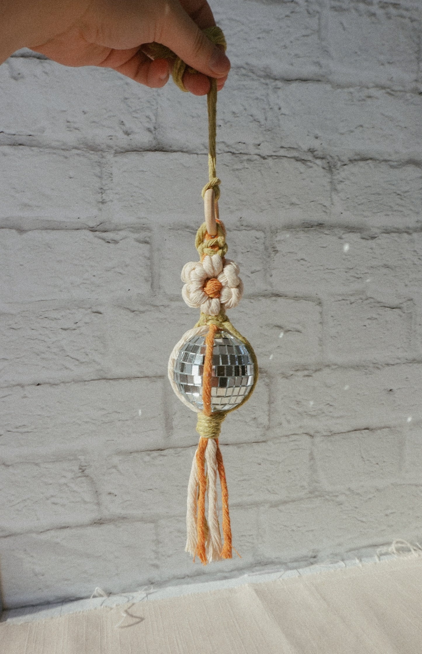 Suspension à boule disco FLEUR