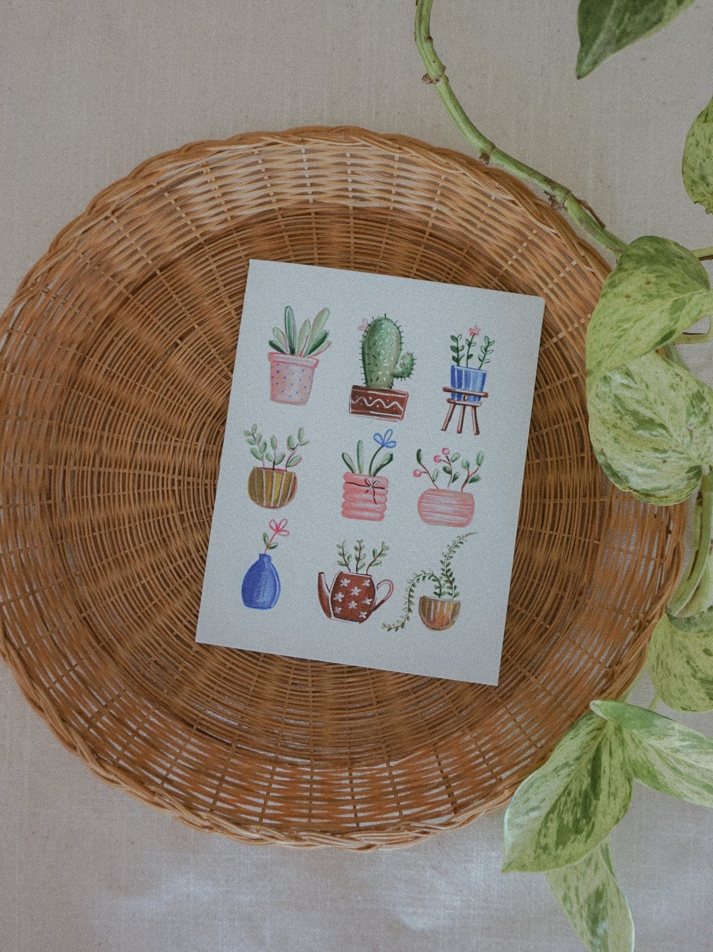 Carte de souhait - Plantes